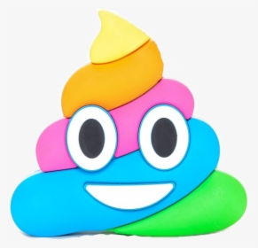 Pile Of Poo Emoji Feces Rainbow Smile - Rainbow Poop Emoji Png, Transparent Png, Transparent PNG