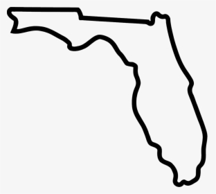 Florida-outline Copy - Transparent Florida State Outline, HD Png Download, Transparent PNG