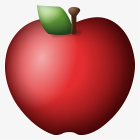 Red Apple Png - Transparent Background Apple Emoji, Png Download, Transparent PNG
