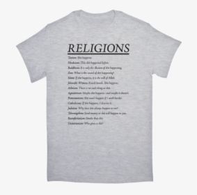 Religions Tshirt - Religions Of The World T, HD Png Download, Transparent PNG