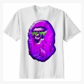 Shop Keith Ape X Bape Cotton T-shirt By Twins12100 - Bathing Ape Keith Ape, HD Png Download, Transparent PNG