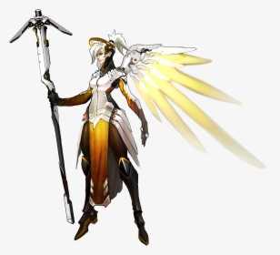 Mercy Presskit4 - Mercy Overwatch Concept Art, HD Png Download, Transparent PNG