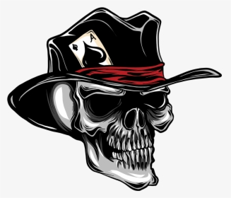 Rockabilly Tattoo Skull Tophat, HD Png Download, Transparent PNG