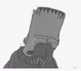 Freetoedit Sad Tumblr The Simpsons Bart Quotes & Saying - Depression Sad, HD Png Download, Transparent PNG
