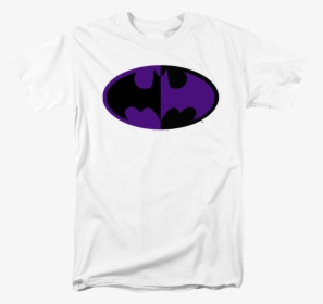 Black And Purple Bat Symbol Batman T-shirt - Batman, HD Png Download, Transparent PNG