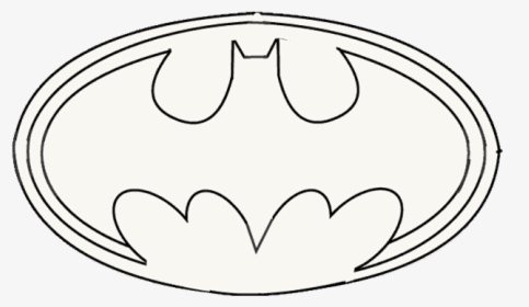 Draw Batman Symbol - Cartoon, HD Png Download, Transparent PNG