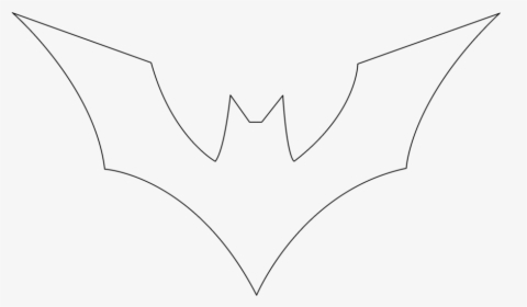 Batman Symbol Coloring Pages Image Group - Batman Beyond Logo Outline, HD Png Download, Transparent PNG