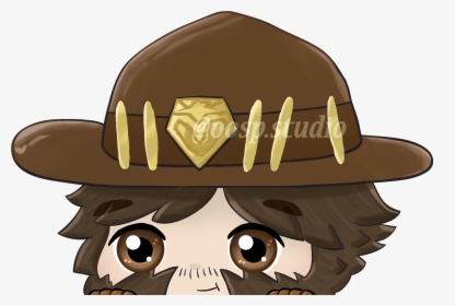 Transparent Mccree Hat Png - Cartoon, Png Download, Transparent PNG