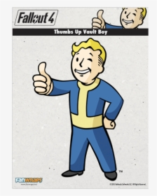 Fallout 4 Decal Thumbs Up Vault Boy - Fallout Vault Boy Thumbs Up, HD Png Download, Transparent PNG