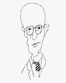 Remix Of Woody Allen Caricature Outline Clip Arts - Caricature Outlines, HD Png Download, Transparent PNG