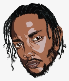 Kendrick Lamar Stylised Portrait - Kendrick Lamar Drawing Png, Transparent Png, Transparent PNG