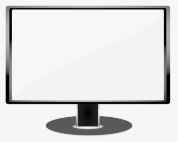 Computers Clipart Black And White - Computer Monitor, HD Png Download, Transparent PNG