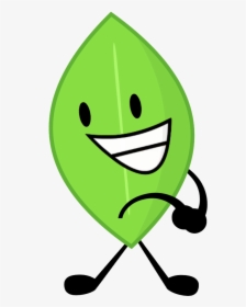 Bfb Leafy Intro Pose Bfdi Assets By - Smiley, HD Png Download, Transparent PNG