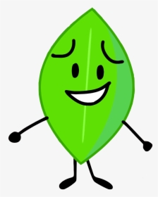 Bfb Leafy Intro Pose Bfdi Assets By - Smiley, HD Png Download ...