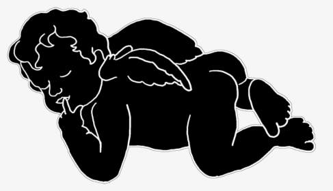 Little Sleeping Angel - Transparent Sleeping Silhouette, HD Png Download, Transparent PNG
