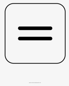 Equal Sign Coloring Page, HD Png Download, Transparent PNG