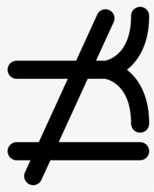 Does Not Precede Or Equal Mathematical Symbol - Simbolo Matematico De Igualdad, HD Png Download, Transparent PNG