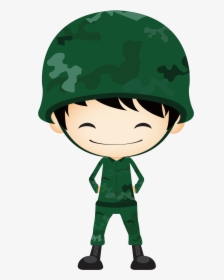 Army Clip Art Cute - Cute Soldier Clipart, HD Png Download, Transparent PNG