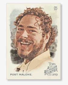 Post Malone 2019 Topps Allen & Ginter Oversized Base - Allen And Ginter Pirate Cards, HD Png Download, Transparent PNG