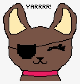 Dog With Eye Patch - Terraria King Slime Pixel Art, HD Png Download, Transparent PNG