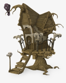 Tree House, Home, Building, Architecture, Spooky - Haunted Tree House Clipart, HD Png Download, Transparent PNG