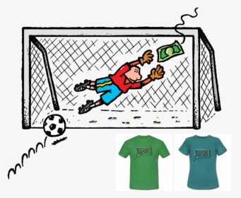 Goal Clipart Football Net - Football Goal Png Cartoon, Transparent Png, Transparent PNG