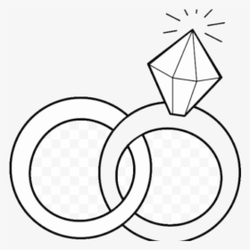 Diamond Ring Clip Art Beautiful Engagement Wedding - Rings Wedding Program Clip Art, HD Png Download, Transparent PNG