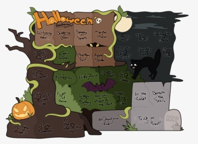 Spooky Clipart Calendar - Cartoon, HD Png Download, Transparent PNG