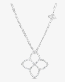 Roberto Coin Princess Flower Outline Diamond Necklace - Locket, HD Png Download, Transparent PNG