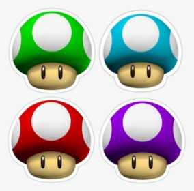 Transparent Mario Mushroom Png - Super Mario Mushroom, Png Download, Transparent PNG