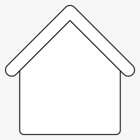 House Outline Template - Silhouette Simple House Outline, HD Png Download, Transparent PNG