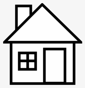 House Outline Clipart Silhouette - House In Black And White, HD Png Download, Transparent PNG