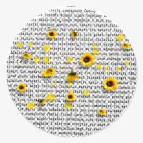 Yellow Flowers Cute Colorful Kpop Tumblr Circle Icon - Circle Icon, HD Png Download, Transparent PNG