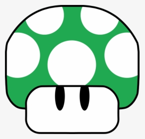 Vector Mushroom 1up Black And White - Mario 1 Up Mushroom, HD Png Download, Transparent PNG