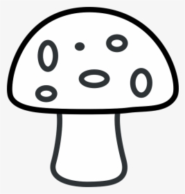 Mushroom, Fly Agaric, Fly Amanita, White - Mushroom Clipart Black And White, HD Png Download, Transparent PNG