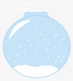 Snow Globe Christmas Ornament With The Snow Snowing - Circle, HD Png Download, Transparent PNG