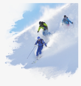 Transparent Snowfall Png - Skier Turns, Png Download, Transparent PNG
