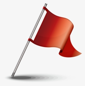 Red Flag Red Flag - Transparent Background Red Flag Vector, HD Png Download, Transparent PNG