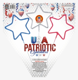 Usa Patriotic Sparklers - Poster, HD Png Download, Transparent PNG