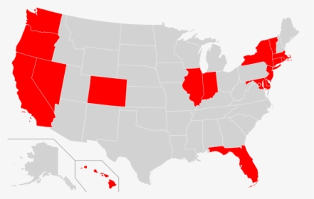 States With Red Flag Laws, HD Png Download, Transparent PNG