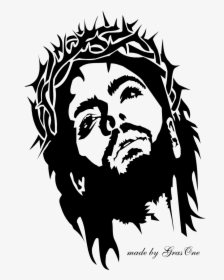 Jesus Png Tribal - Jesus Sticker, Transparent Png, Transparent PNG