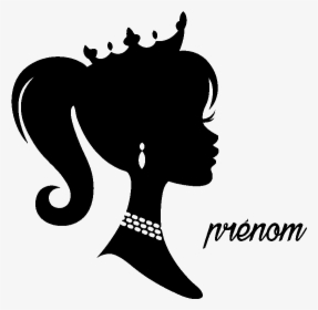 princess wearing tiara silhouette