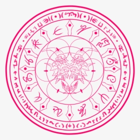 Dragon Magic Circle - Pink Magic Circle Png, Transparent Png, Transparent PNG