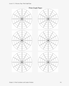 Polar Circle Graph Paper Main Image - Circle, HD Png Download, Transparent PNG