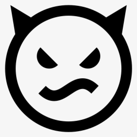 Evil Icon - Angry Icon Black Transparent Background, HD Png Download, Transparent PNG