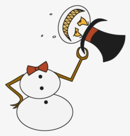 Transparent Evil Snowman Clipart - Evil Snowman Cartoon, HD Png Download, Transparent PNG