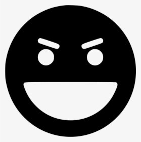 Evil - Transparent Smiley Face Silhouette, HD Png Download, Transparent PNG