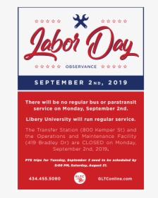 Closed For Labor Day 2019, HD Png Download, Transparent PNG