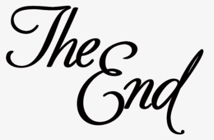 The End Png - Calligraphy, Transparent Png, Transparent PNG