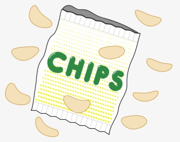 Chips Clip Arts - Bag That Says Chips, HD Png Download, Transparent PNG